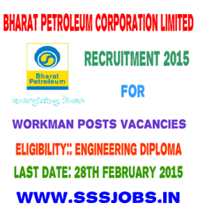 BPCL Recruitment 2015 For 71 Workman posts vacancies