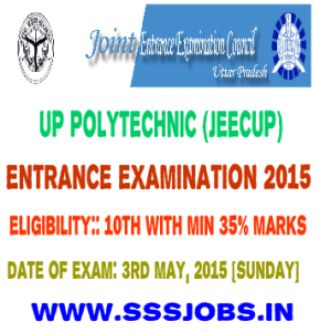 UP Polytechnic (JEECUP) Entrance Examination 2015