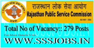 Rajasthan PSC Recruitment Notification 2015 for 279 Accountant Posts