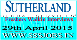 Sutherland Freshers Walkin Recruitment on 29th April 2015