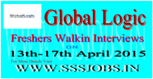 Global Logic Freshers Walkin Recruitment on 13th-17th April 2015