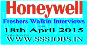Honeywell Freshers Walkin Recruitment on 18th April 2015