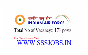 Indian Air Force Recruitment Notification 2015 for 171 Vacancies