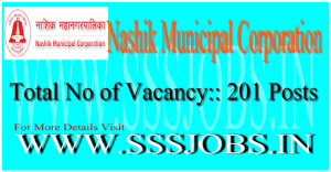 Nashik Municipal Corporation Notification 2015 for 201 Vacancies