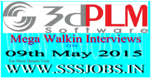 3DPLM Mega Walkin Recruitment Drive on 09th May 2015