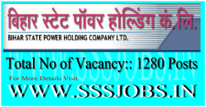 Bihar State Power Co Ltd Recruitment 2015 for 1280 Vacancies