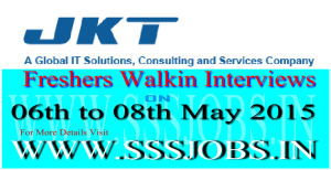 JK Technosoft Freshers Walkin Recruitment on 06th to 08th May 2015